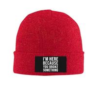 FWJZDSP Sono Qui perché Hai Qualcosa di Divertente, Berretto da Uomo, Berretto da Donna, Berretto da Notte, Berretto da Notte Nero