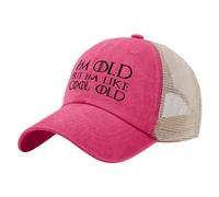 FWJZDSP Sono Vecchio ma Sono Come Un Vecchio Figo Cappello da Camionista da Uomo Cappellino da Baseball Vintage in Rete per L'Estate