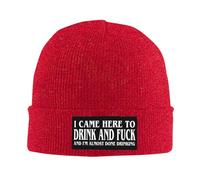 FWJZDSP Sono venuto Qui per Bere e scopare, Berretto Invernale Caldo da Sci
