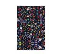 FWJZDSP Strofinaccio da cucina riutilizzabile Sugar Horror Skull Print Waffle, panno per le pulizie domestiche con anello per appenderlo