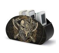 FWJZDSP Supporto per telecomando Viking Wolf Tree of Life, scatola portaoggetti per controller multimediali con 5 scomparti per cosmetici e articoli per ufficio