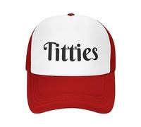 FWJZDSP Titties per Uomo e Donna Tittiess cap Tittiess Golf Hat Tittiess Trucker Hat Mesh Hat Funny Baseball cap Black