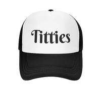 FWJZDSP Titties per Uomo e Donna Tittiess cap Tittiess Golf Hat Tittiess Trucker Hat Mesh Hat Funny Baseball cap Black