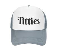 FWJZDSP Titties per Uomo e Donna Tittiess cap Tittiess Golf Hat Tittiess Trucker Hat Mesh Hat Funny Baseball cap Black