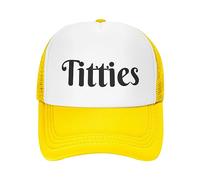 FWJZDSP Titties per Uomo e Donna Tittiess cap Tittiess Golf Hat Tittiess Trucker Hat Mesh Hat Funny Baseball cap Black