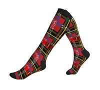 FWJZDSP Tovaglie nere e rosse, tartan, a quadri, scozzesi, morbide, elastiche, a compressione, per uomo e donna, 1 nero