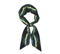 FWJZDSP Ufo At Night Feeling Sciarpa da donna in morbida seta di poliestere lucido, uso tutto l'anno, protezione solare calore, accessorio alla moda versatile, 7,6 x 119,4 cm