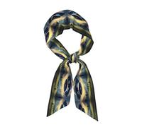 FWJZDSP Ufo Landing Feeling Sciarpa da donna in morbida seta di poliestere lucido, uso tutto l'anno, protezione solare calore, accessorio alla moda versatile, 7,6 x 119,4 cm