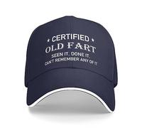 FWJZDSP Vecchio brontolone Certificato, L'Ho Visto Fare e Non riesco a ricordare Nulla di Tutto ciò, Cappello da Uomo e da Donna, Berretto da Baseball Regolabile, Cappello da Camionista
