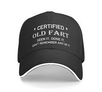 FWJZDSP Vecchio brontolone Certificato, L'Ho Visto Fare e Non riesco a ricordare Nulla di Tutto ciò, Cappello da Uomo e da Donna, Berretto da Baseball Regolabile, Cappello da Camionista