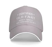 FWJZDSP Vecchio brontolone Certificato, L'Ho Visto Fare e Non riesco a ricordare Nulla di Tutto ciò, Cappello da Uomo e da Donna, Berretto da Baseball Regolabile, Cappello da Camionista
