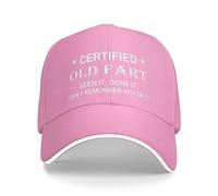 FWJZDSP Vecchio brontolone Certificato, L'Ho Visto Fare e Non riesco a ricordare Nulla di Tutto ciò, Cappello da Uomo e da Donna, Berretto da Baseball Regolabile, Cappello da Camionista
