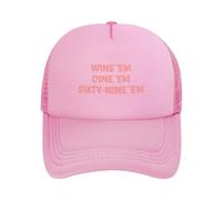 FWJZDSP Wine'E M Dine'E M Sixty-Nine'E M Cappello in Rete da Uomo e da Donna Cappello da Baseball Cappello da Camionista da papà