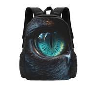 FWJZDSP Zaino con occhio di gatto e una piccola parte del suo naso e della sua bocca, borsa da viaggio leggera per laptop da 17 pollici, borsa per laptop di grande capacità per ufficio aziendale