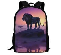 FWJZDSP Zaino Il Re Leone, borsa a tracolla, zaino casual, borsa per laptop da 17 pollici o più, unisex, da donna