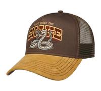 FWS Cappellino Trucker Don´t Wake The Snake Uomo - cap Berretto Baseball Mesh Snapback, con Visiera, Visiera Primavera/Estate - Taglia Unica Marrone