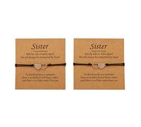 Fwsd69 Not Sisters By Blood But Sisters By Heart Bracciali Gioielli Amici Braccialetto Amico Gioielli Grandi Cerchi Grossi, Misura unica, Metallo, Nessuna pietra preziosa