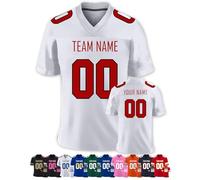 FwSYouMAI Personalizzata Maglietta da Football Americano Uniformi Nome della Squadra Personalizzato per Uomo e Donna e Bambino