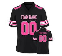 FwSYouMAI Personalizzata Maglietta da Football Americano Uniformi Nome della Squadra Personalizzato per Uomo e Donna e Bambino