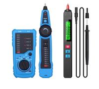 FWT11 Tester For Cavi Di Rete Rilevatore RJ11 RJ45 Cat5 Cat6 Localizzatore Di Cavi Telefonici Tracer Toner Ethernet LAN Line Finder Identificazione Accurata(FWT11 Tool kits)