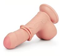 FWYANZH Ìldî Reál S Ico Silicóne per Uómo, Falló R Ālistić Grosso Šilic Ne Donn Morb Do con Věntosa, Xxl P N Fint per Donnẹ