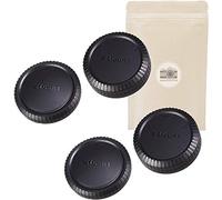 FX BO - 2x Tappo innesto corpo macchina + copriobiettivo posteriore retro per Fuji FX - Compatibile con tutte le fotocamere DSLR di Canon - Adaptout marca francese
