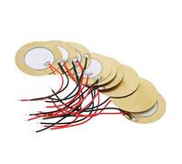 FXCO 10 pezzi Summer Sensor 35 mm Piezo Elementi Summer Sounder Sensor Trigger Drum Disc + filo di rame