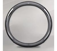 FXDSCA Coprivolante Auto per Suzuki Ignis 2016-2023, Copri Volante Coprivolante per Auto, Antiscivolo Auto Coprivolante,Copri Sterzo Auto Interni Accessori,B Black
