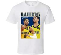 fxdszaszzdx Tyrese Haliburton 90s Style T Shirt White S