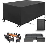 FXGZCJ Coperture per Mobili da Giardino,230x100x73cm Copertura Tavolo Esterno Impermeabile Resistenza ai Raggi UV Antivento 420D Oxford Copertura Protettive