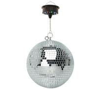 FXLab - Sfera sfaccettata, 50 cm, con due punti di sospensione + motore a sfera sfaccettato a LED a batteria FXLAB