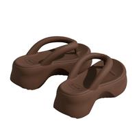 FXLLRY Ciabatte Sandali Per Le Spiagge Di Infradito Con Da Spiaggia Donna Estate Femminile Sandali-colore Del Caffè-38-39