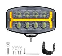 Fxlpower 126W Faro da Lavoro LED con DC12-48V Luce di Posizione Giallo 3200K e Bianco 6500K, IP68 Faro LED per Camion Trattori e Fuoristrada