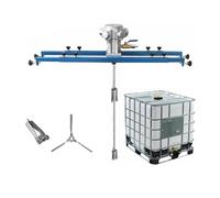 FXLUHAY Agitatore d'aria, 265 galloni pneumatico vernice miscelatore, elica pieghevole, staffa miscelatore, vernice agitatore macchina mix strumento, speciale per tonnellate barili