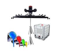 FXLUHAY Agitatore d'aria, Macchina elettrica del miscelatore del serbatoio, Miscelatore pneumatico commerciale della staffa, Strumento di miscelazione della vernice della staffa della macchina di