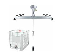 FXLUHAY Agitatore d'aria per serbatoio IBC, Miscelatore pneumatico da 250 galloni 3/4HP, Elica pieghevole, con gancio di supporto, Macchina di miscelazione della vernice 2600RPM