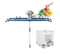 FXLUHAY Agitatore pneumatico, miscelatore pneumatico for serbatoi da 0 a 1000 kg, elica pieghevole, con gancio di supporto, for materiali di rivestimento for vernici viscosi