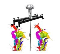 FXLUHAY Macchina pneumatica di miscelazione della vernice con gancio di supporto e elica pieghevole, strumento di miscelazione del rivestimento dell'inchiostro Mescolatore di miscelazione