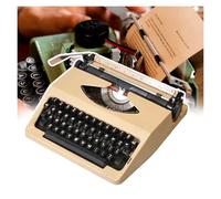 FXLUHAY Modello classico di macchina da scrivere manuale, con nastri rossi e neri, facile da usare, senza alimentazione, macchina da scrivere tradizionale, per casa, bar, cantinetta del vino