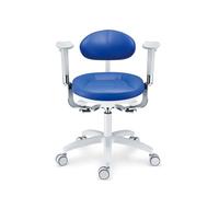 FXLUHAY Poltrona odontoiatrica, sgabello for dentista, poltrone odontoiatriche con rotazione a 360 gradi, schienale e braccioli, altezza for clinica odontoiatrica, salone di bellezza(D)