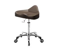 FXLUHAY Sedia a sella con schienale, sgabello a sella sollevabile con ruote in lega, sgabello girevole ergonomico for taglio da salone, for parrucchiere, ufficio domestico(Color 2)