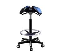 FXLUHAY Sedia a sella, sgabello con sedile diviso, supporto for sedia estetica dentale con rotelle for salone di bellezza, spa, clinica odontoiatrica medica(B,52~72CM)