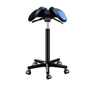 FXLUHAY Sedia a sella, supporto for sgabello a sella con sedile diviso, sedia for estetista dentale con sedile diviso for salone di tatuaggi, spa, clinica medica e odontoiatrica(A,44~58CM)