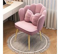 FXLUHAY Sedia da trucco in velluto con schienale e sedile morbido e imbottito for un comodo stile metà secolo nella camera da letto delle donne