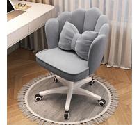 FXLUHAY Sedia for trucco imbottita - Sgabello da ufficio e da pranzo moderno e minimalista con petali for studenti universitari, dormitorio femminile, camera da letto studio
