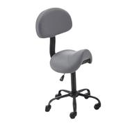 FXLUHAY Sedia girevole con supporto for la schiena, comoda sedia for clinica odontoiatrica, sedie ergonomiche for onicotecnici(Gery Color)