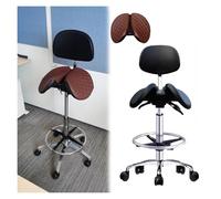 FXLUHAY Sedia girevole for studio dentistico, altezza regolabile, sgabello con rotelle e fodera for cuscino, sedia da scrivania for ufficio domestico(52)