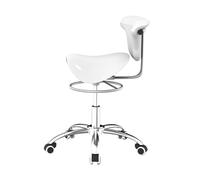 FXLUHAY Sedia sgabello a sella con pedale, sedia a sella con supporto for la schiena, altezza regolabile, capacità di carico 132 libbre for ufficio, salone, negozio(Color 1)