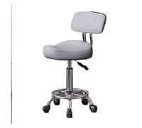 FXLUHAY Sedia sgabello a sella con schienale, base in metallo resistente con poggiapiedi, sedia girevole a 360° for salone di bellezza, clinica odontoiatrica, ufficio domestico(Color 4)