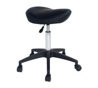 FXLUHAY Sedia sgabello a sella con schienale girevole, altezza regolabile, girevole a 360°, sedia sgabello a sella con rotelle for clinica medica, ospedale, laboratorio, studio(A1)